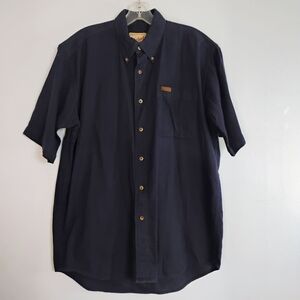 Woolrich Blue Casual Button-down Shirt 100% Cotton Men's Size M Casual Dad City